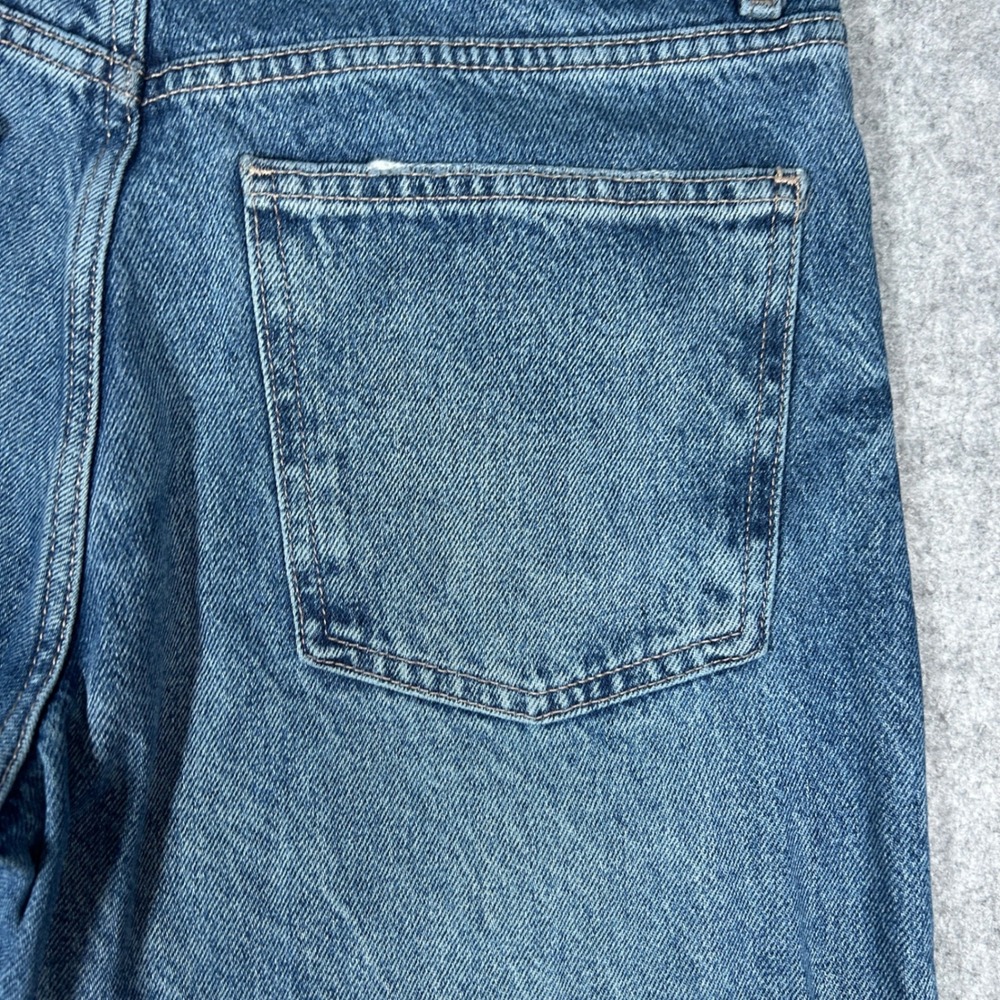 Zara Denim Jeans Women‎ Size 6 30x32 Blue Straight Leg Baggy High Rise Casual - Picture 11 of 16